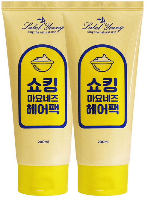 바르면 실크모발/단백질 케어 쇼킹마요네즈헤어팩2개, 1set