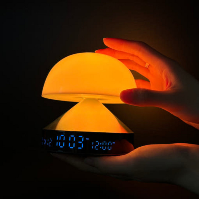 LEXON MINA SUNRISE 미나 선라이즈 멜라토닌 생성유도 무드등 집들이 결혼 선물 알람시계 - LR153, 소프트 골드 - LR153MD