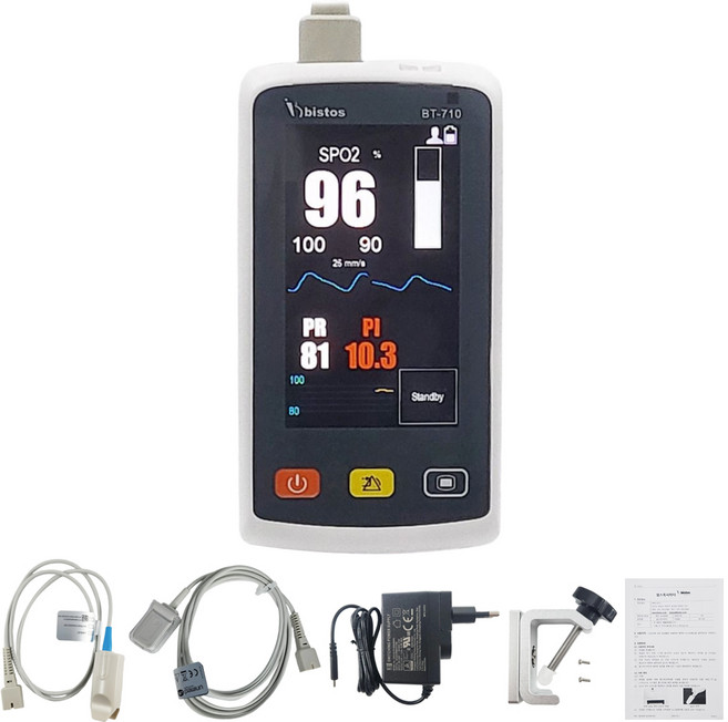 펄스옥시미터 병원용 산소포화도측정기 spo2측정 넬코센서증정, 1개, 1개입