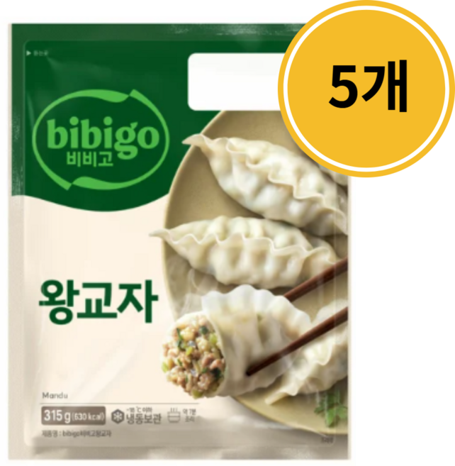 CJ 비비고 왕교자, 315g, 5개