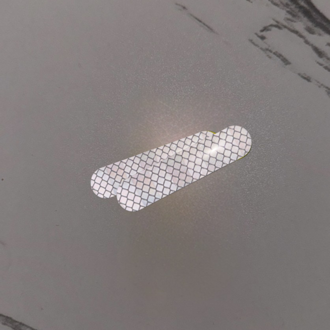 더 포인트365 빛 반사 안전 스티커 야간 방수 40개입, 실버