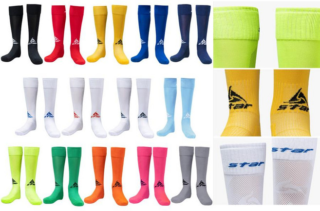 스타 유소년 축구스타킹 초등학생 축구 양말, 1개, 옐로우