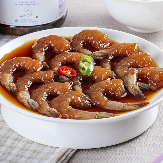 20년 전통 짜지않고 맛있는 간장 깐새우장 당일제조, 1개, 600g