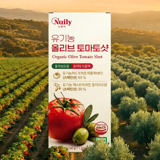 유기농 엑스트라버진 올리브오일 토마토 착즙액 스틱 올토샷 올레오칸탈, 1박스, 280g