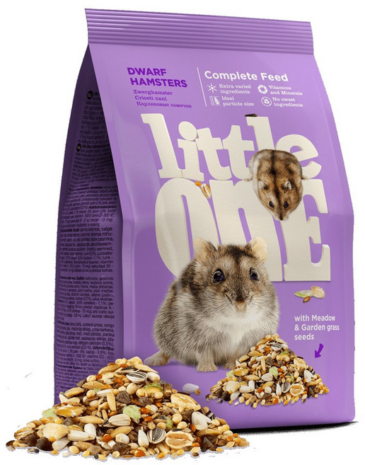 Little One 드워프 햄스터 주식사료, 400g, 1개