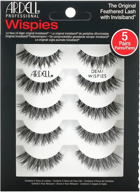 Ardell 위스피스 오리지널 깃털 속눈썹 + 인비시밴드 5 쌍 1팩, 1개 - 쿠팡