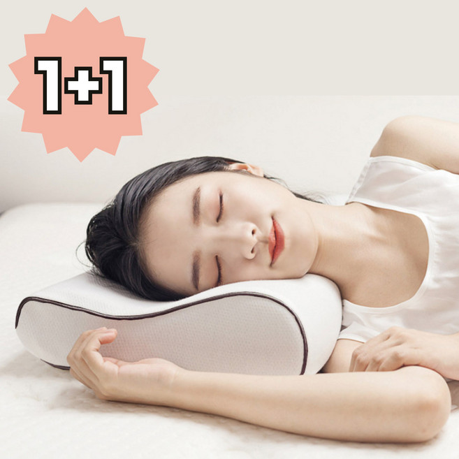 더블스토어 프리미엄 초고밀도 메모리폼 경추베개 + 커버포함, 2개, one color