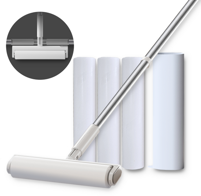 도화랑 3단 롱핸들 24cm 돌돌이 + 리필3개, 1개