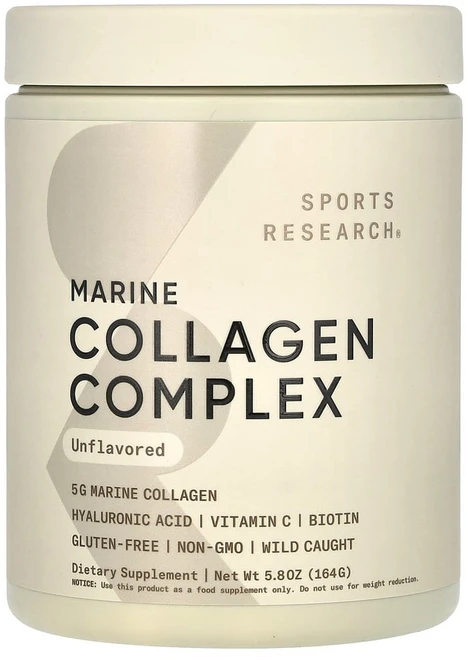 스포츠리서치 피쉬 어류 마린 콜라겐 펩타이드 컴플렉스 무맛 164g, 1개 - 쿠팡