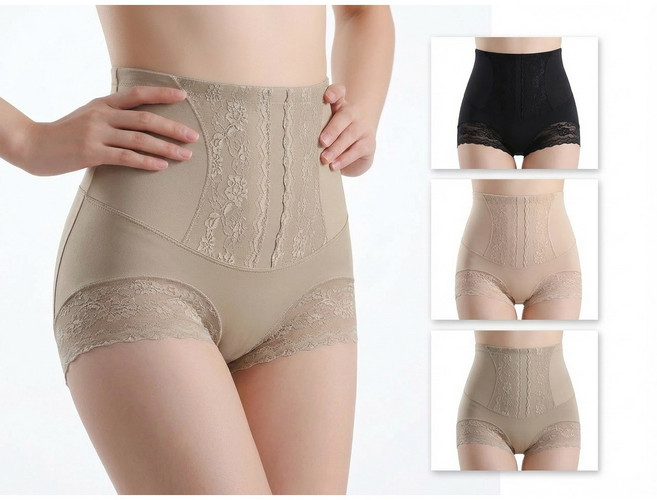 소프린 여성용 뱃살 엉덩이 보정 거들 힙업 팬티 3종 세트