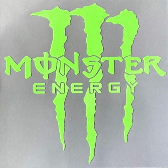 이프로 몬스터에너지 데칼 스티커 오토바이스티커, 1개, 야광