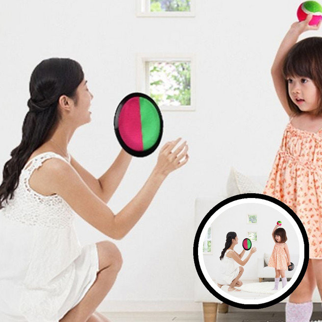 찍찍이 캐치볼 캐치볼 야외놀이 캠핑 공놀이 아동용 운동 가족활동 여름놀이 실내놀이 스포츠 dda+37845ln