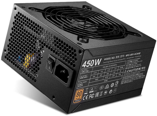 쿨러 마스터 MWE 브론즈 450 ATX GTX660Ti 백라인 전원 공급 장치 450W MPX450ACAAB용 PSU