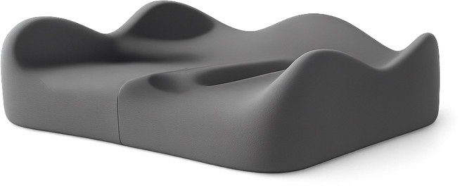 코날 3D 메모리폼 자세교정 꼬리뼈 엉덩이 기능성 도넛 방석 쿠션, 그레이