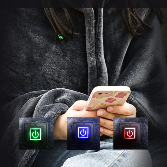 한일의료기 네모 USB 온열담요 1인용 전기요 극세사 부드러운 차박 휴대용무선 캠핑용 전기담요 프리미엄 대형 찜질기, usb전기담요1개