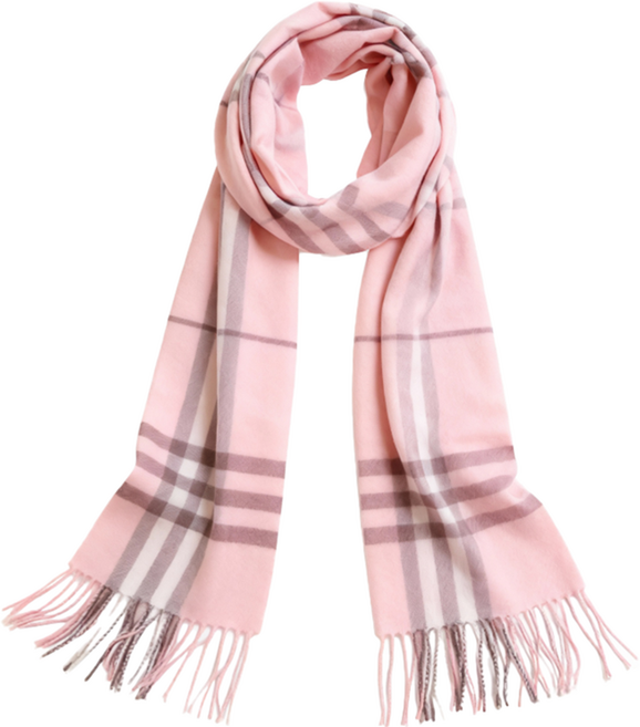 RoseAria 여성 체크 무늬 캐시미어 머플러