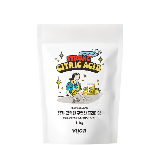 뷰카 강력한 구연산 프리미엄, 1.1kg, 1개