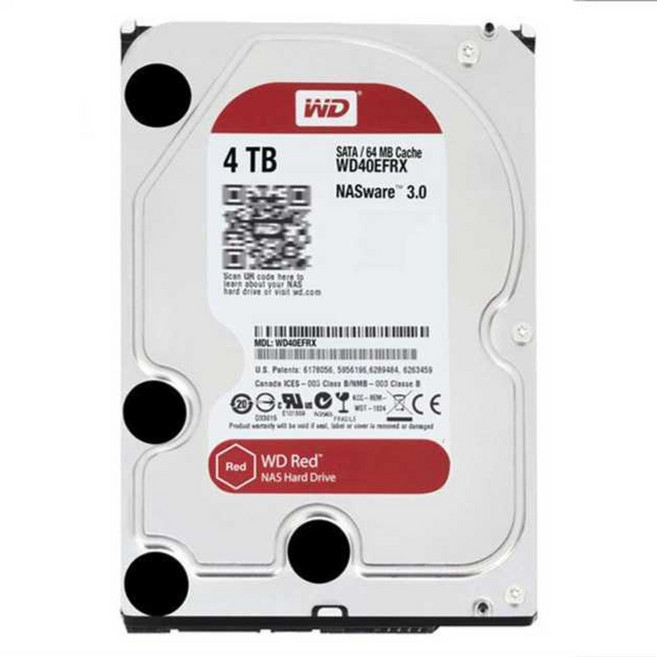 d 4TB NAS HDD 드라이브 하드 데스크탑 나스용, 레드 디스크 플러스 14T 수직