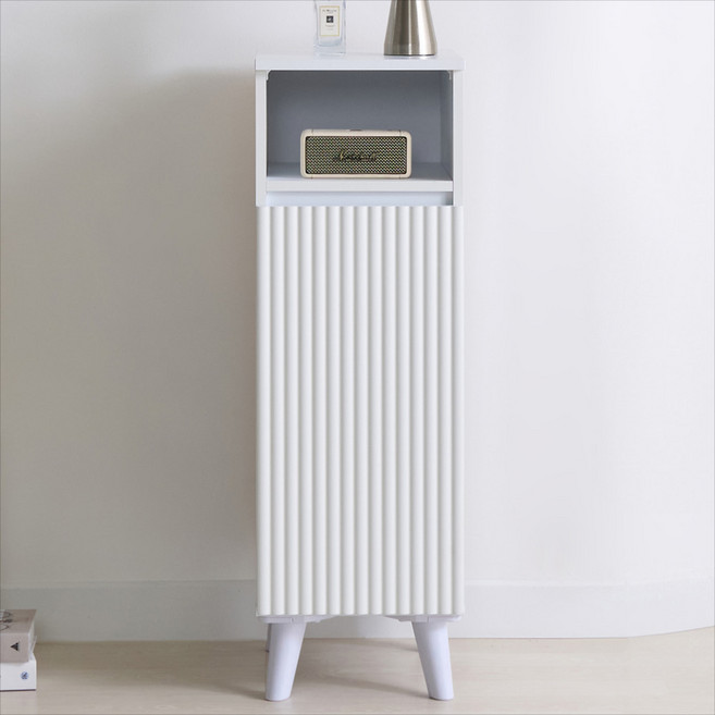 방친구 리니 주방 거실 템바보드 수납장, 3단, 300 오픈 화이트