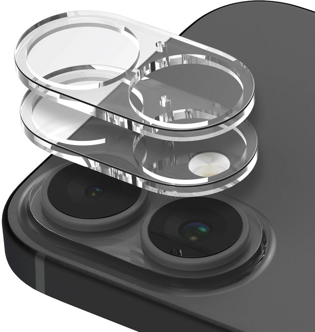 로랜텍 카메라 강화유리 휴대폰 보호필름 2p 세트, 1세트