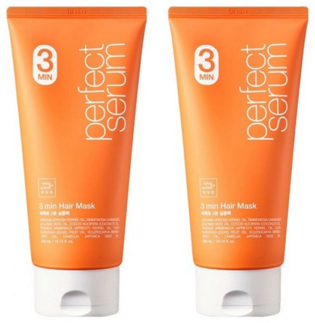 (리뉴얼) 미쟝센 퍼펙트 3분 살롱 마스크팩 300mlx2개 헤어클리닉 상한머리복구 머리에센스, 300ml