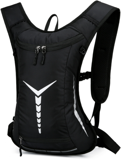 까마느 사이클 백팩 라이딩 가방 자전거배낭 백, 블랙, 1개