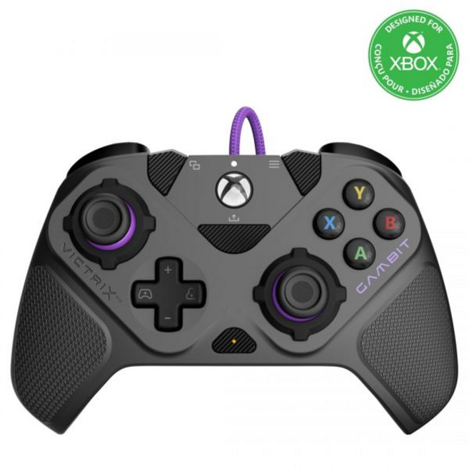 PDP 빅트릭스 Victrix Gambit 유선 컨트롤러 Xbox X/S/One PC, 블랙, 1개