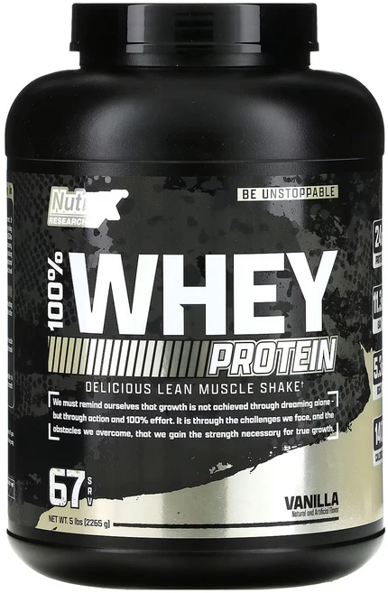 뉴트렉스리서치 웨이 프로틴 바닐라, 1개, 2.265kg - 쿠팡