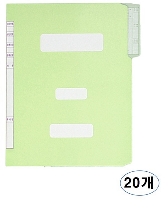 서일산업 정부화일 A4, 01 GREEN, 20개