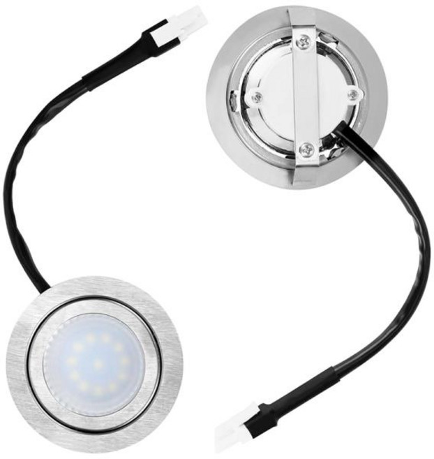 레인지 후드 전구 스테인리스 스틸 후드 LED 조명 교체 오목한 주방 조명 2 개, [01] As Shown