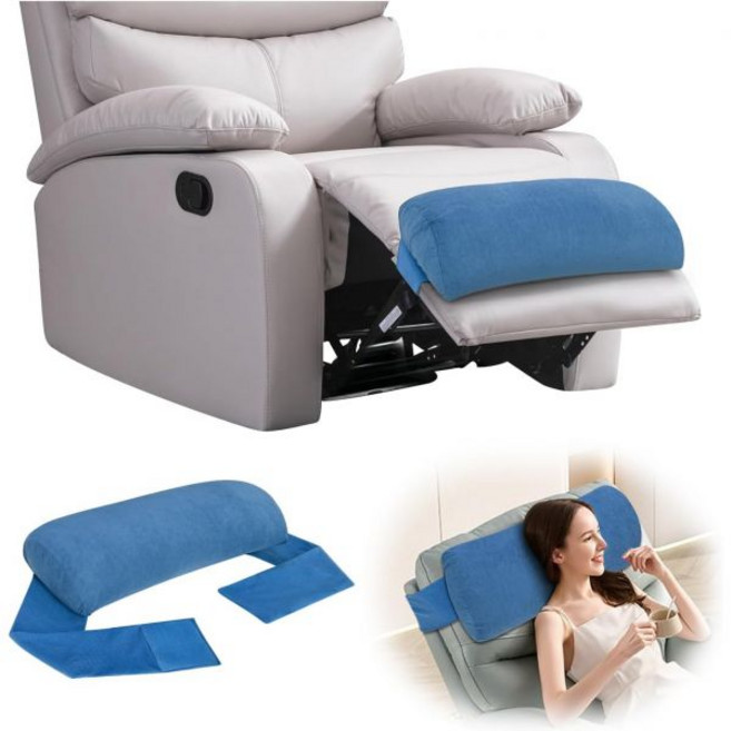 POWYS 리클라이너 다리 받침 쿠션 발 베개 의자 소파 침대용 받침대 머리 및 허리 지지대 높이 조절 다용도 반달형 롤 112858, POWYS 리클라이너 다리 받침 쿠션, 발 베개, 의자, 1