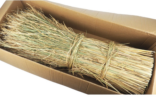 로컬리어 볏짚 1단 지푸라기 월동 방한 다용도 볏짚 이엉 용마름, 손질 볏짚 1kg 1단, 1개
