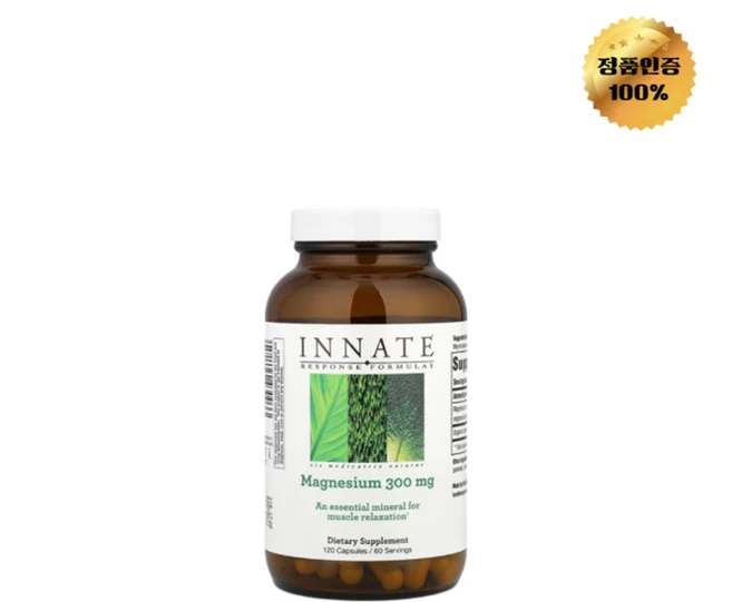 이네이트 리스폰스 포뮬라스 마그네슘 300mg 캡슐 120정, 300mg 캡슐 120개, 1개 - 쿠팡