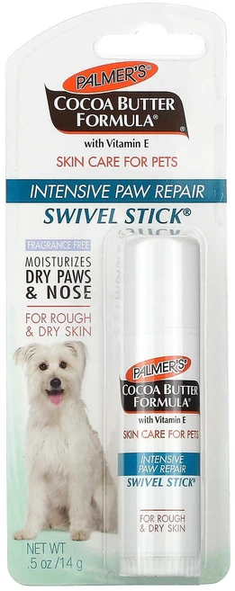 Palmer's for Pets 비타민E 함유 코코아버터 포뮬라 회전 스틱 인텐시브 포 리페어 거칠고 건조한 피부용 향료 무함유 14g(0.5oz), PalmersforPets비타민E함유코코아버터포뮬라회전, 14g, 1개 - 쿠팡