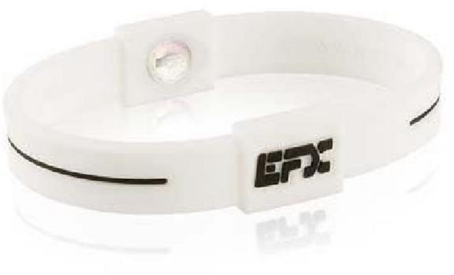 EFX 퍼포먼스 순수 실리콘 팔찌 균형 유연성, 화이트/블랙, 1개