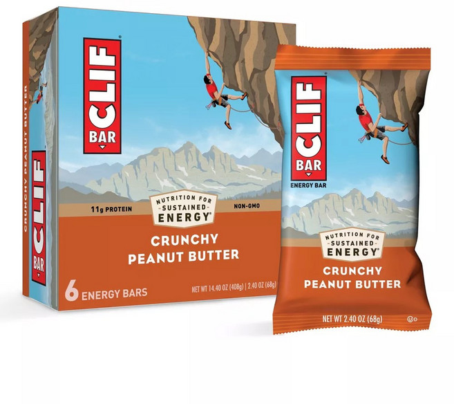 클리프 에너지 바 크런치 피넛버터 CLIF Bar Crunchy Peanut Butter Energy Bars, 408g, 1개