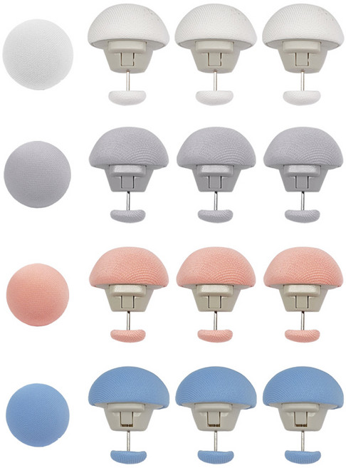 1+1 이불고정핀 4P (총 8P) 침대패드고정밴드 침대커버 밀림방지 토퍼 옷핀, 1세트, 블루