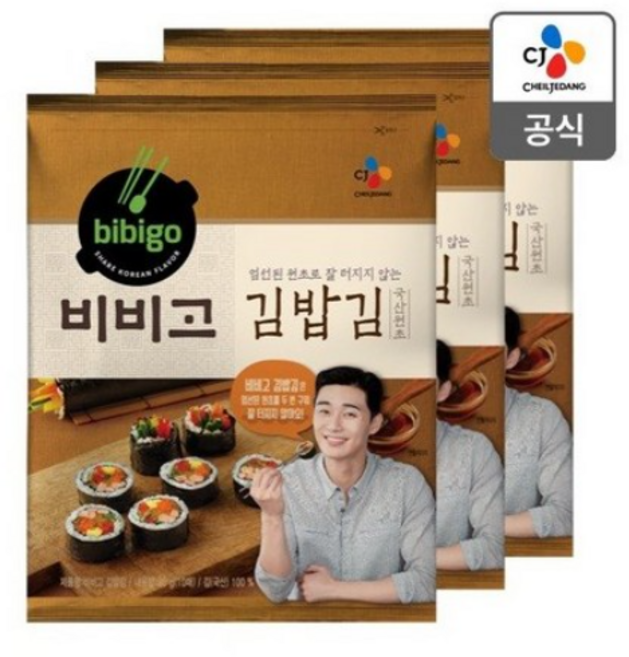 비비고 김밥용 김, 상세 설명 참조, 3개