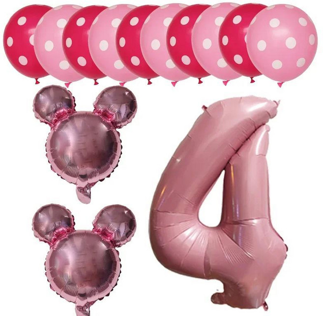 미키 미니 마우스 알루미늄 호일 풍선 생일 파티 장식 에어 글로브, 25. as picture