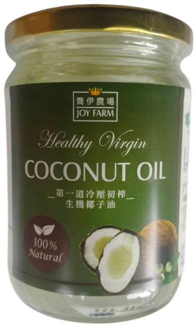 JOY FARM 喬伊農場 冷壓初榨椰子油, 2個, 500ml