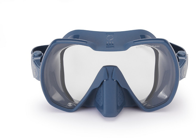 Fourth Element Seeker Mask 潛水面鏡 (共5色), 透明鏡片/藍矽膠