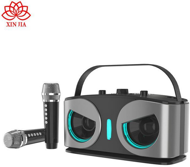 블루투스 노래방 마이크 강의용 듀엣 스피커 차량용 코시 앰프 더씽 참이슬 일체형, 블랙, 기본 모델명/품번