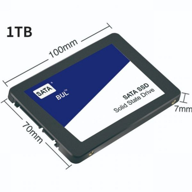 하드 디스크 SSD 2TB 1TB 드라이브 sata3 2.5 인치 ssd TLC 500 MB/s 노트북 및 데스크톱 용 내장 SSD 범용, 한개옵션1, 02 2TB, 1개