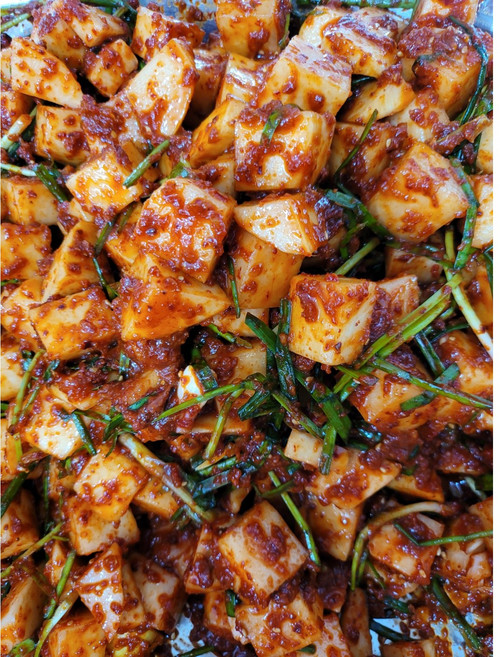 100%수제 국내산 재료로만든 목포소문난김치 수제깍두기김치, 1개, 3kg