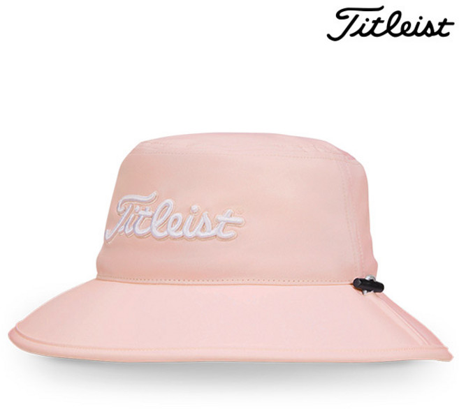 타이틀리스트 2023 우먼스 스트링 버킷 모자 TH23WSBK, 로즈+화이트