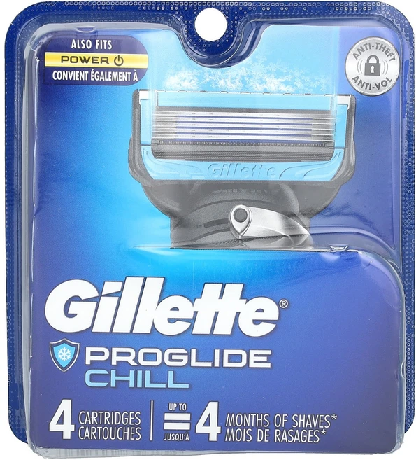 Gillette Fusion5 Proshield Chill 카트리지 4개, GilletteFusion5ProshieldChill카 - 쿠팡