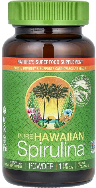 Nutrex Hawaii Pure Hawaiian Spirulina Powder 5 oz 142 g, 1개, 142g - 쿠팡