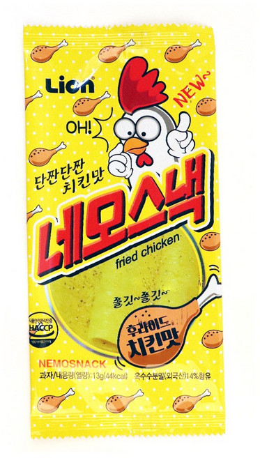 추억의과자 네모스낵 후라이드치킨맛 뼈다귀캔디 왕셔요 캔디 밭두렁 옥수수튀김 꾀돌이 옛날과자 불량식품 문방구과자 레트로스낵 옛날젤리 사탕 달고나 아파치 아폴로 빅쪼니 줄넘기젤리 콜라짱, 13g, 1개