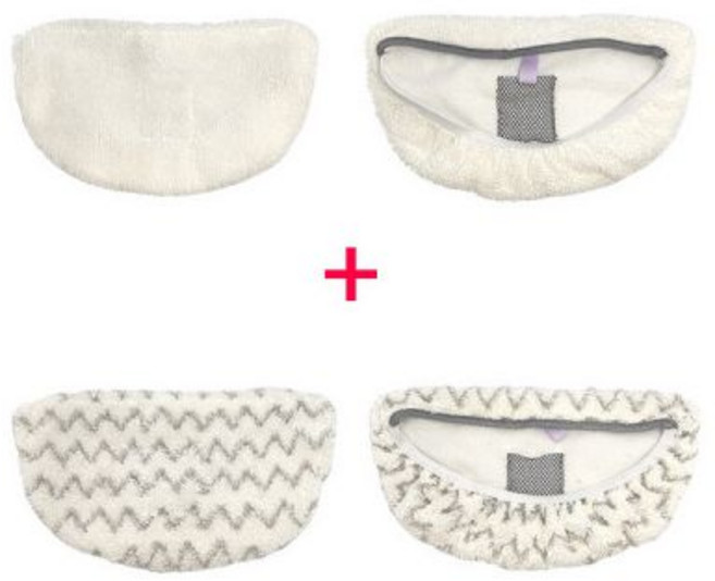 비쎌 스팀청소기 걸레 극세사 걸레패드 심포니 백앤스팀 일반용1장+찌든때용1장 세트 호환