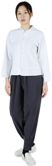 [편한생활한복] 여자 개량한복 20수 스티치한벌 봄 가을용